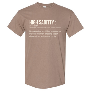 HIGH SADITTY DEFINITION TEE - Nude